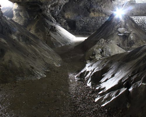 Aufnahme aus der Kalkberghöhle in Bad Segeberg
